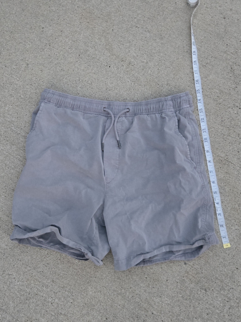 American Eagle Outfitters Men's Drawstring Shorts - Light Gray